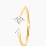 Bague Icone Or Jaune Diamant Synthetique - Bagues solitaires Femme | Histoire d&rsquo;Or