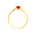 Bague Crista Or Jaune Rubis Et Diamant - Bagues solitaires Femme | Histoire d’Or