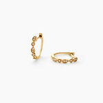 Cr&eacute;oles Robina Or Jaune Diamant - Boucles d'oreilles cr&eacute;oles Femme | Histoire d&rsquo;Or