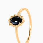 Bague Vintage Love Plaqu&eacute; Or Jaune Agate - Bagues solitaires Femme | Histoire d&rsquo;Or