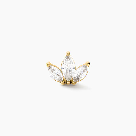 Piercing Gandie Acier Jaune Oxyde De Zirconium - Bijoux Femme | Histoire d’Or