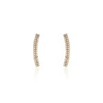 Boucles D'oreilles Grimpantes Jennyferine Plaqu&eacute; Or Jaune Oxydes - Boucles d'oreilles fantaisie Femme | Histoire d&rsquo;Or