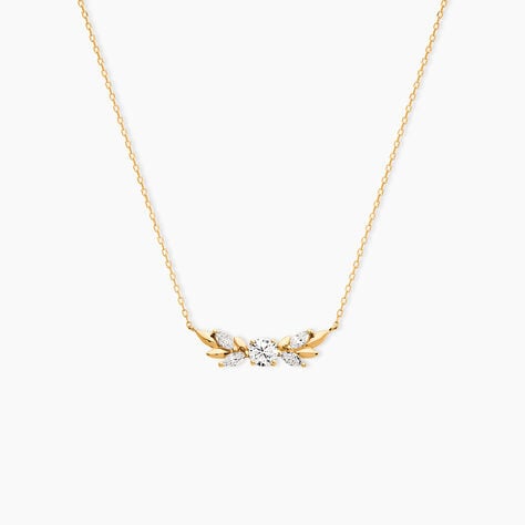Collier Alexine Or Jaune Oxyde De Zirconium - Colliers Femme | Histoire d&rsquo;Or