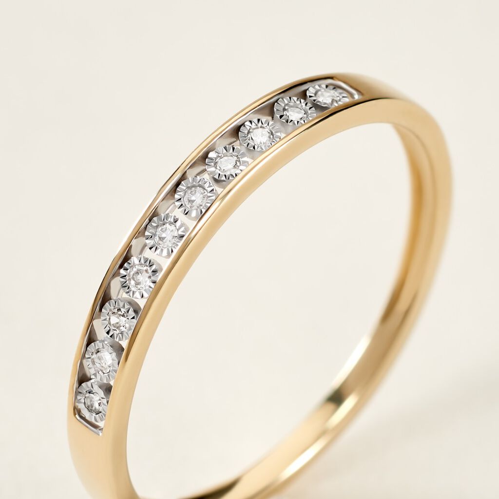 Bague Cherrlinna Or Jaune Diamant - Bagues avec pierre Femme | Histoire d’Or