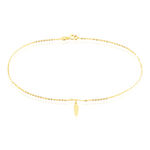 Cha&icirc;ne De Cheville Plume Or Jaune - Cha&icirc;nes de cheville Femme | Histoire d&rsquo;Or