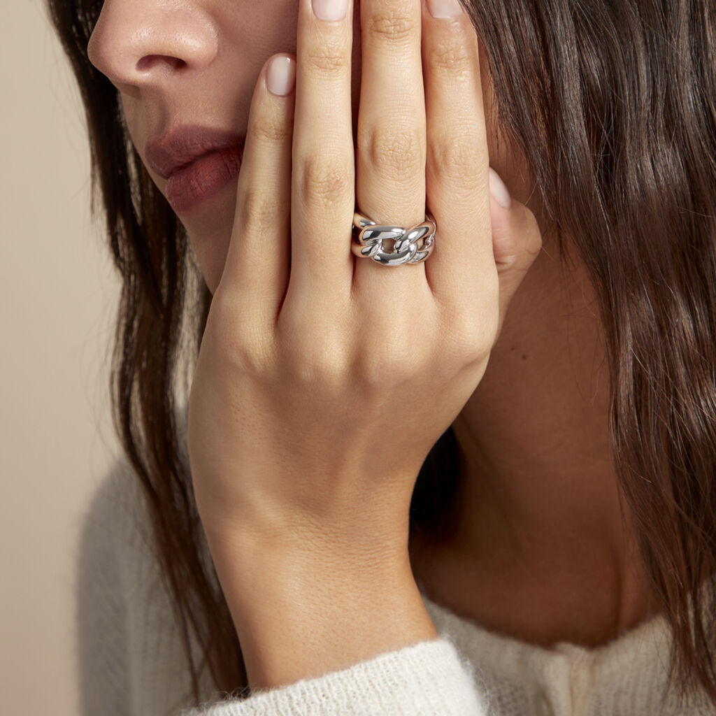 Bague Poema Argent Blanc - Bagues Femme | Histoire d’Or