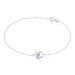 Bracelet Eliana Or Blanc Amethyste Et Oxyde De Zirconium - Bracelets Femme | Histoire d’Or