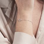 Bracelet Argent Blanc Hariane - Bracelets Femme | Histoire d&rsquo;Or