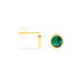 Boucles D'oreilles Puces Florica Or Jaune Malachite - Clous d'oreilles Femme | Histoire d’Or