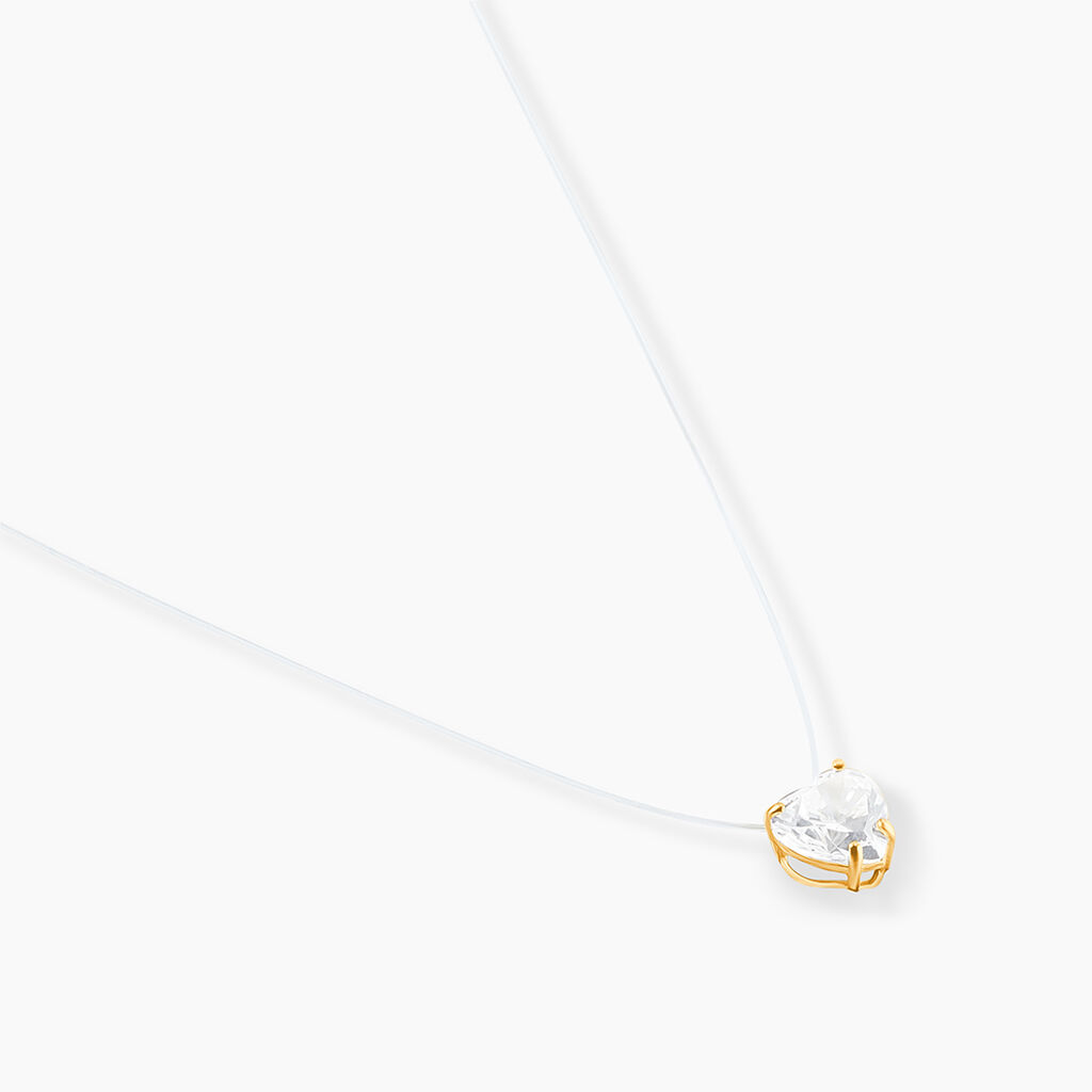 Collier Or Jaune Maiorga Oxyde De Zirconium - Colliers Femme | Histoire d’Or