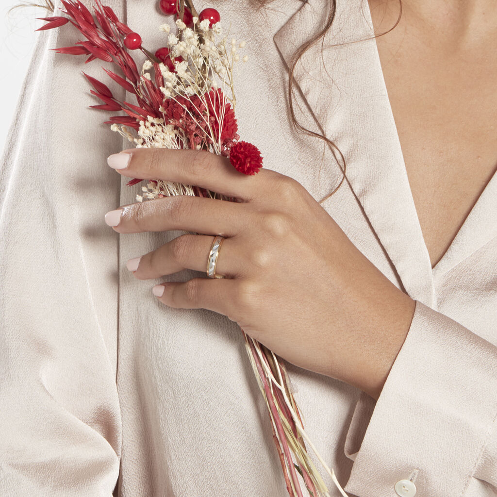 Alliance Ilki Ruban Or Bicolore - Alliances Unisex | Histoire d’Or