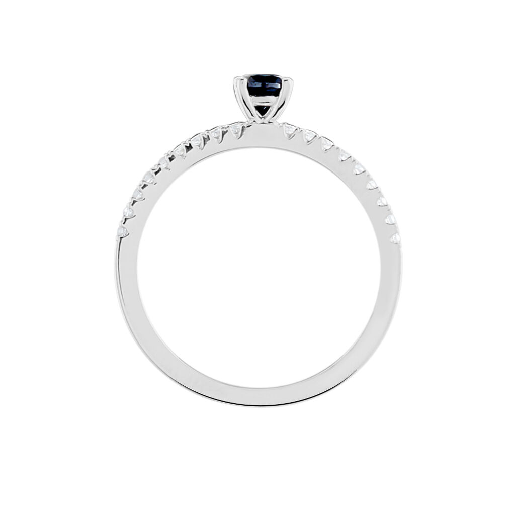 Bague Solitaire Argent Blanc Quitteri Oxyde De Zirconium - Bagues solitaires Femme | Histoire d&rsquo;Or