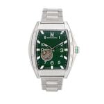 Montre Montignac Tonneau Automatique Vert - Montres Homme | Histoire d&rsquo;Or