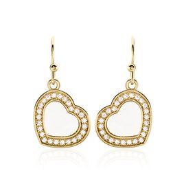 Boucles D'oreilles Pendantes Plaqué Or Jaune Aludra Nacres Oxydes - Boucles d'oreilles pendantes Femme | Histoire d’Or
