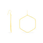 Cr&eacute;oles Roseane Hexagone Or Jaune - Boucles d'oreilles cr&eacute;oles Femme | Histoire d&rsquo;Or