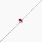 Bracelet Pluie D'Eclat Or Blanc Rubis Et Diamant - Bracelets Femme | Histoire d&rsquo;Or