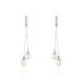 Boucles D'oreilles Pendantes Giacomo Or Blanc Perle De Culture - Boucles d'oreilles pendantes Femme | Histoire d’Or