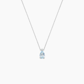 Collier Yrene Or Blanc Topaze - Colliers Femme | Histoire d’Or