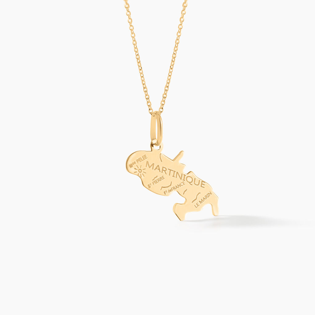 Pendentif Gaietana Martinique Or Jaune - Pendentifs Famille | Histoire d’Or