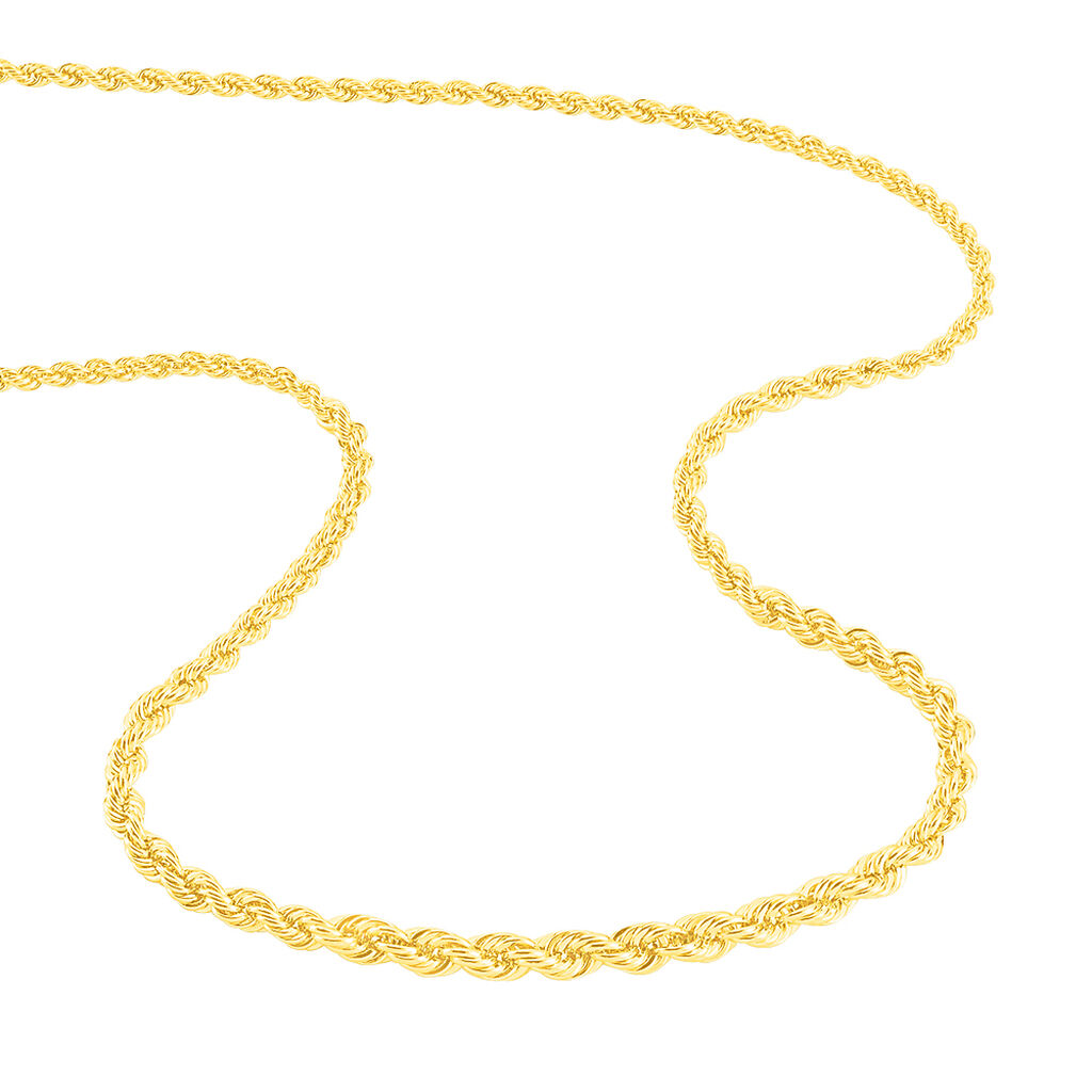Collier Jerry Danilo Maille Corde Or Jaune - Chaines Femme | Histoire d&rsquo;Or