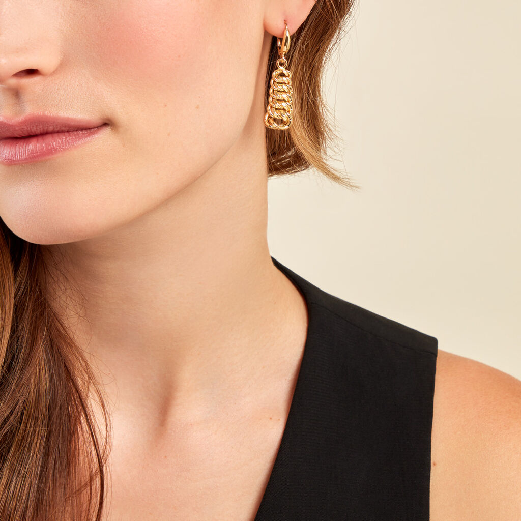 Boucles D'oreilles Pendantes Jimmy Or Jaune - Boucles d'oreilles pendantes Femme | Histoire d’Or