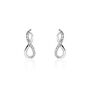 Boucles D'oreilles Puces Osanna Or Blanc Diamants