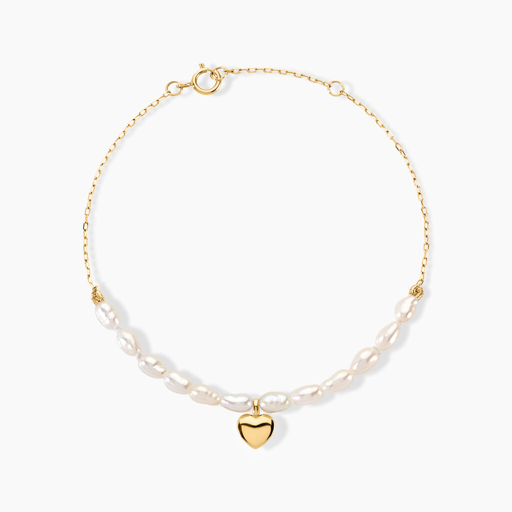 Bracelet Loving Pearl Or Jaune Perle De Culture - F&ecirc;te des m&egrave;res Femme | Histoire d&rsquo;Or