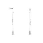 Boucles D'oreilles Pendantes Anila Gouttes Or Blanc - Boucles d'oreilles pendantes Femme | Histoire d&rsquo;Or