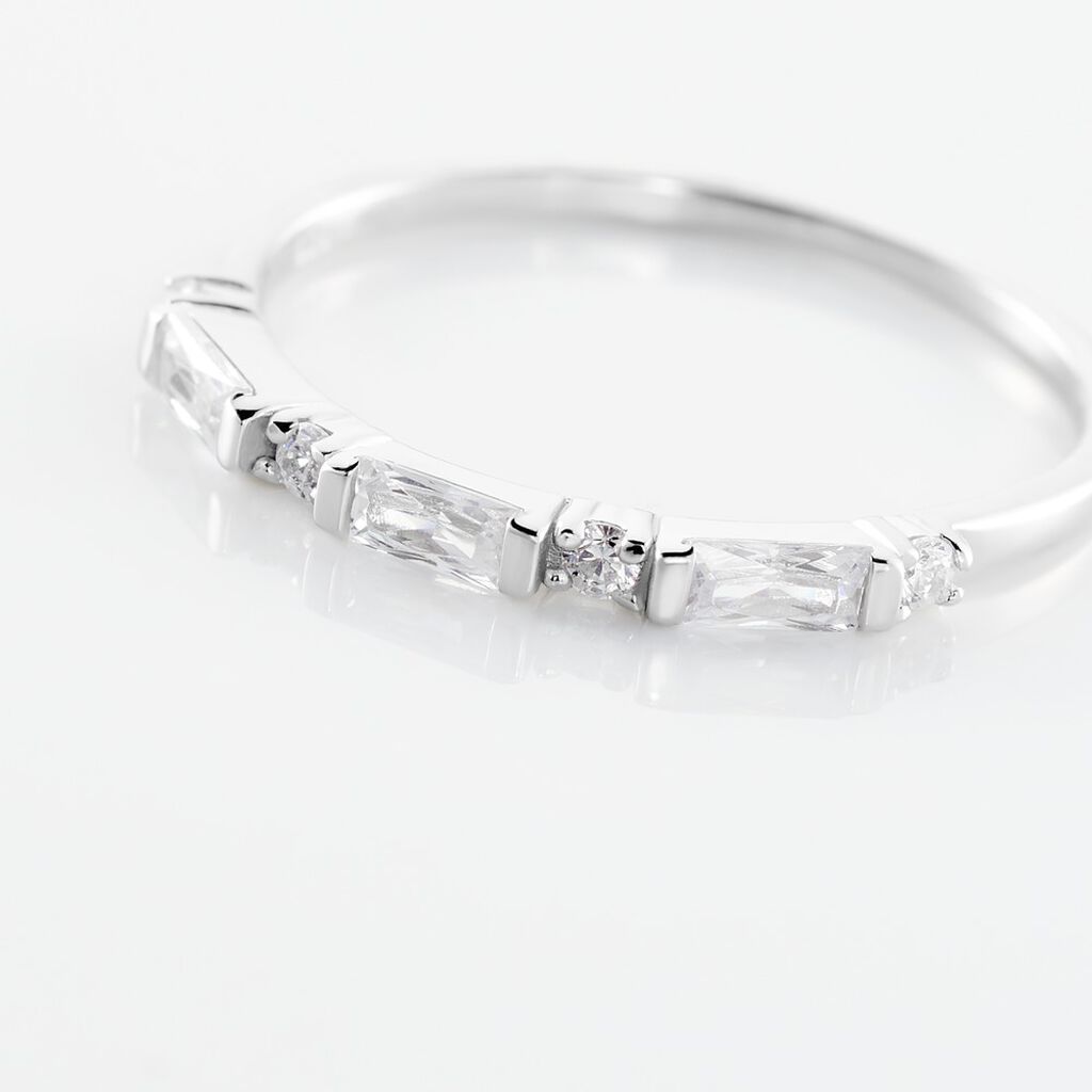Bague Irenion Argent Blanc Oxyde De Zirconium - Bagues avec pierre Femme | Histoire d’Or