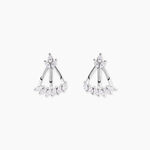 Boucles D'Oreilles Puces Tapis Rouge Argent Blanc Oxyde De Zirconium - Boucles d'oreilles fantaisie Femme | Histoire d&rsquo;Or
