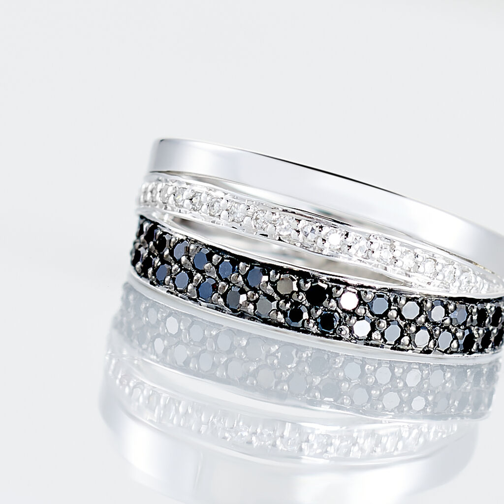 Bague Virginie Or Blanc Diamant - Bagues avec pierre Femme | Histoire d’Or