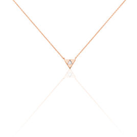 Collier Tallulah Argent Rose Pierre De Synthese - Colliers fantaisie Femme | Histoire d’Or
