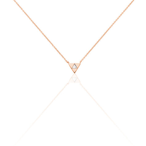 Collier Tallulah Argent Rose Pierre De Synthese - Colliers fantaisie Femme | Histoire d’Or