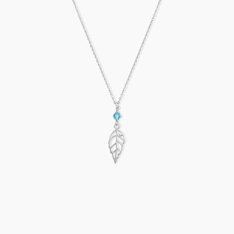 Collier Argent Blanc Angelika Pierres Synthetiques - Ras de cou Femme | Histoire d’Or