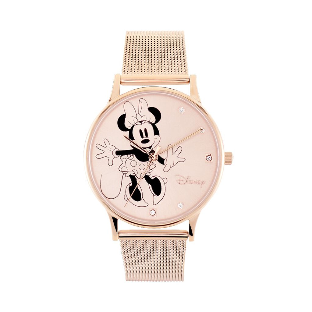 Montre Disney Doré Rose - Montres Femme | Histoire d’Or