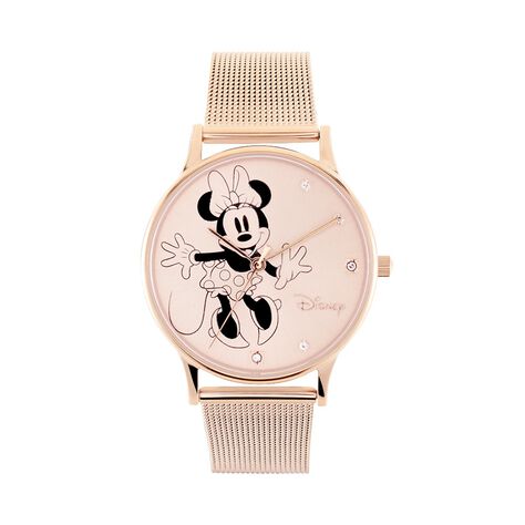 Montre Disney Doré Rose - Montres Femme | Histoire d’Or