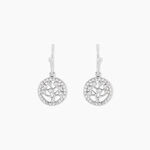Boucles D'oreilles Pendantes Chimere Argent Blanc Oxyde De Zirconium - Boucles d'oreilles fantaisie Femme | Histoire d&rsquo;Or