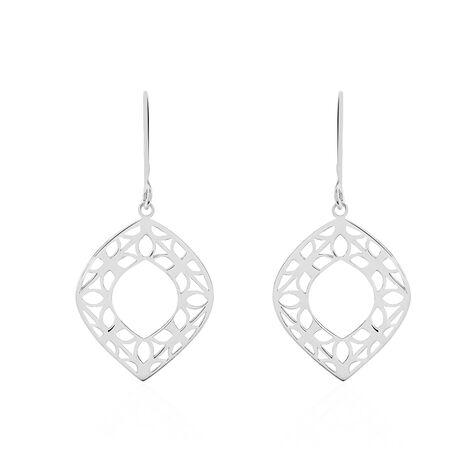 Boucles D'oreilles Pendantes Maurizia Argent Blanc - Boucles d'oreilles fantaisie Femme | Histoire d’Or