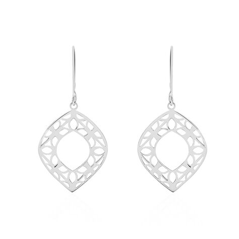 Boucles D'oreilles Pendantes Maurizia Argent Blanc - Boucles d'oreilles fantaisie Femme | Histoire d’Or