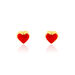 Boucles D'oreilles Puces Coralie Coeur Or Jaune - Clous d'oreilles Enfant | Histoire d’Or