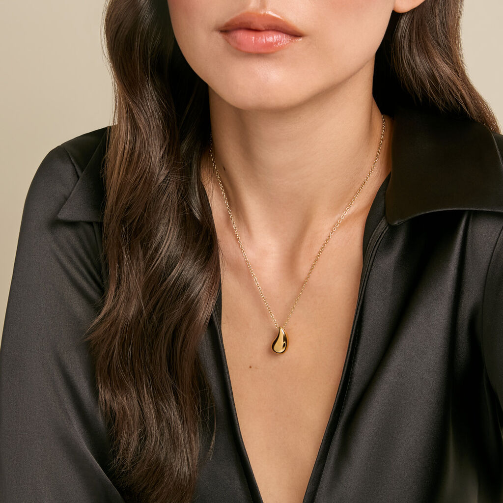 Collier Sibille Acier Jaune - Colliers fantaisie Femme | Histoire d&rsquo;Or