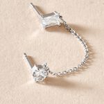 Bijou D'oreille Unitaire Kirstie Argent Blanc Oxyde De Zirconium - Piercings d'oreilles Femme | Histoire d&rsquo;Or