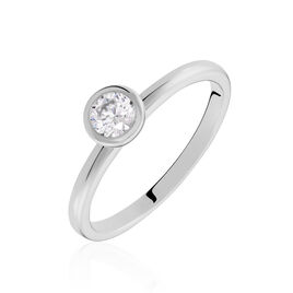 Bague Alejandro Argent Blanc Oxyde De Zirconium - Bagues solitaires Femme | Histoire d’Or