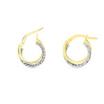 Cr&eacute;oles Maelia Or Bicolore - Boucles d'oreilles cr&eacute;oles Femme | Histoire d&rsquo;Or