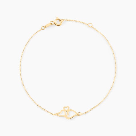 Bracelet Corazones Or Jaune - Bracelets Femme | Histoire d&rsquo;Or