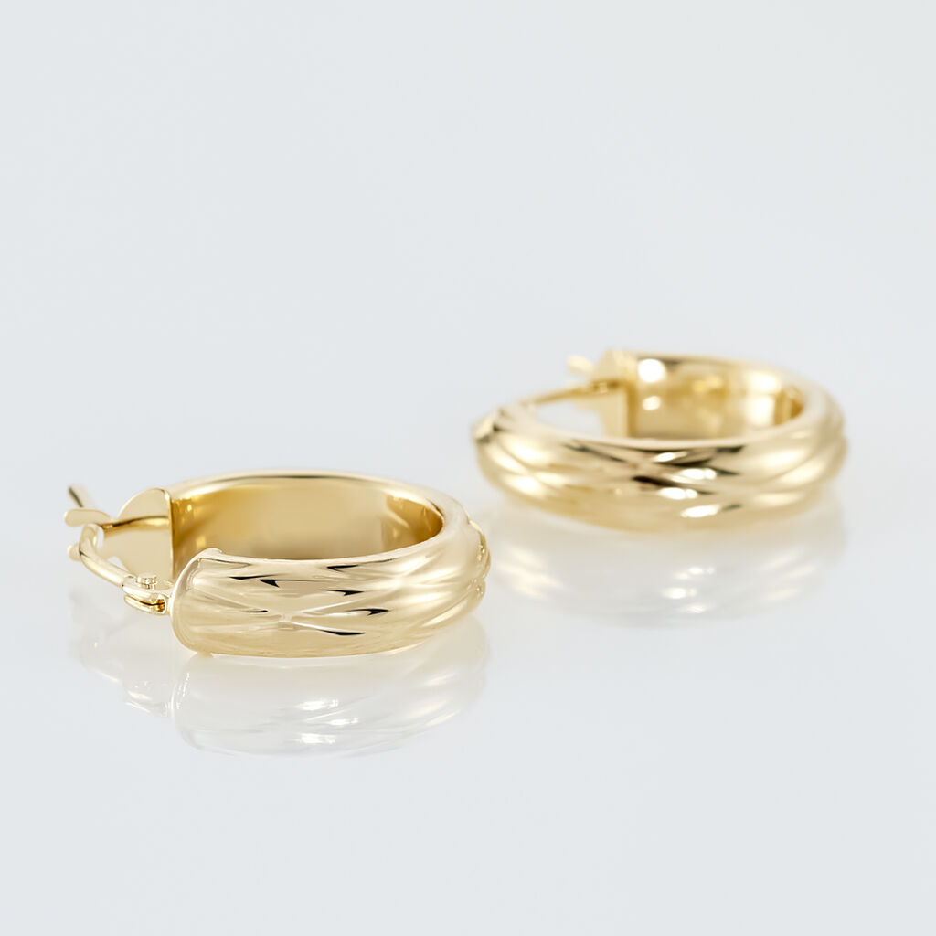 Créoles Antiope Or Jaune - Boucles d'oreilles créoles Femme | Histoire d’Or