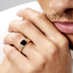 Chevali&egrave;re Plaqu&eacute; Or Jaune Ariston Email Noir - Chevali&egrave;res Homme | Histoire d&rsquo;Or