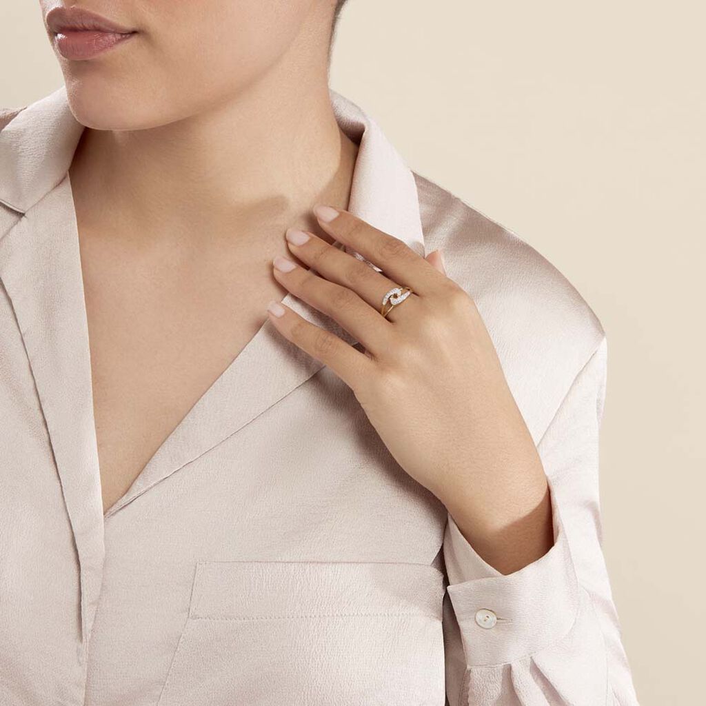 Bague Melisianne Or Jaune Diamant - Bagues avec pierre Femme | Histoire d’Or