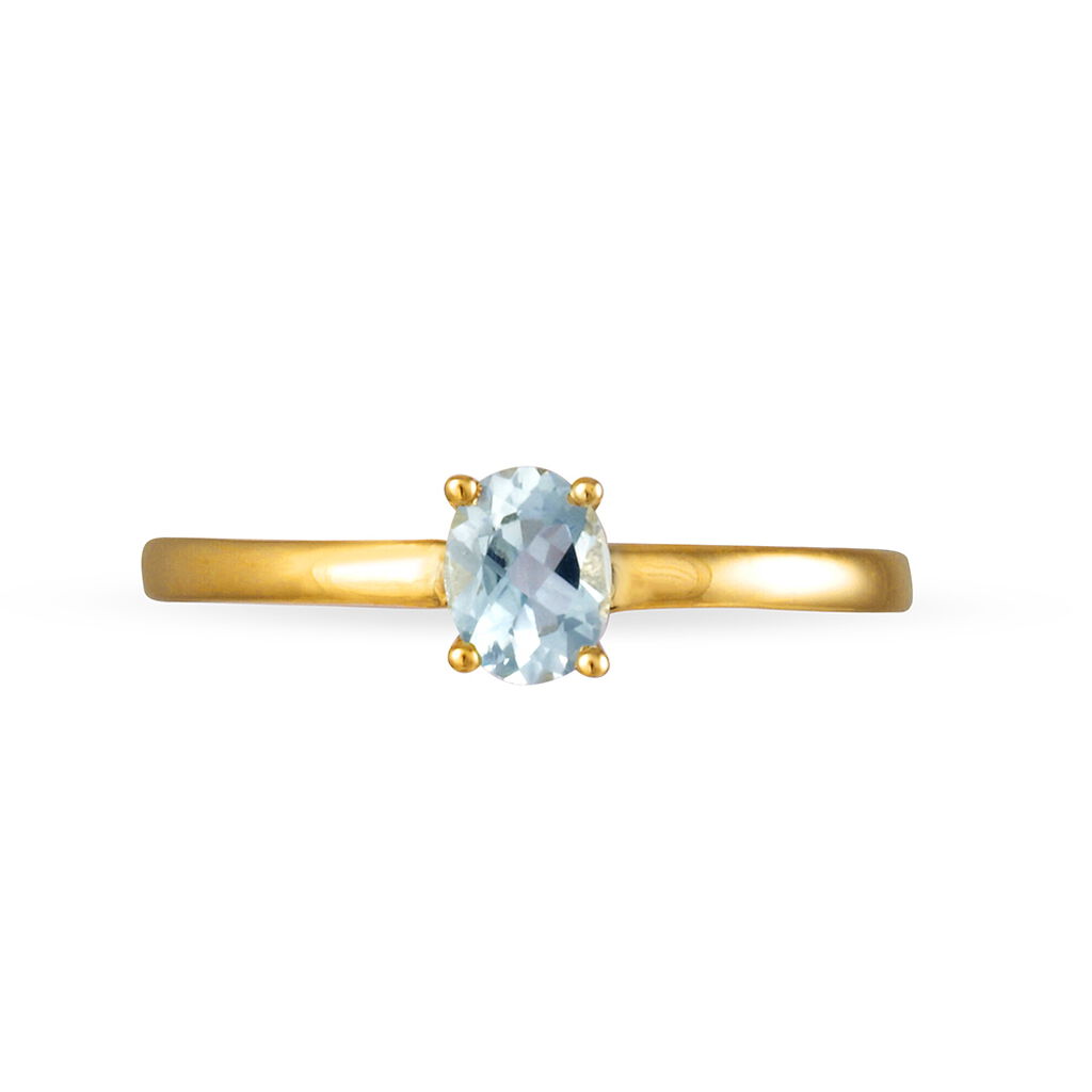 Bague Lily Or Jaune Saphir - Bagues solitaires Femme | Histoire d’Or
