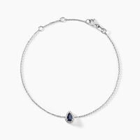 Bracelet Juliettina Or Blanc Saphir Et Diamant